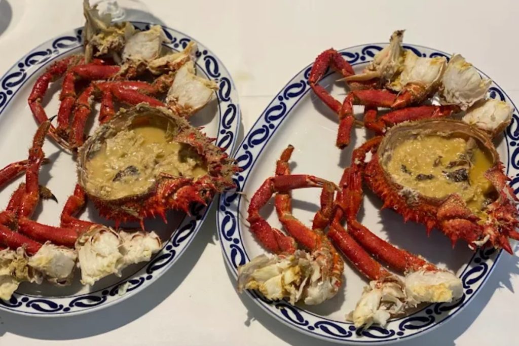 El mejor centollo gallego en Burela Madrid